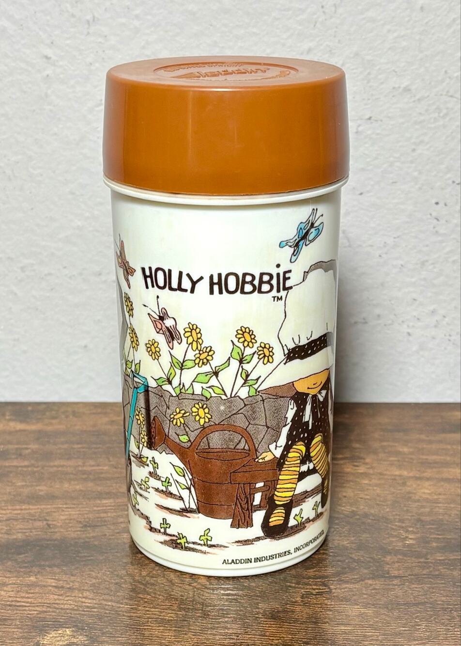 Vintage 1979 Holly Hobbie American Greetings Aladdin Thermos With Lid & Stopper